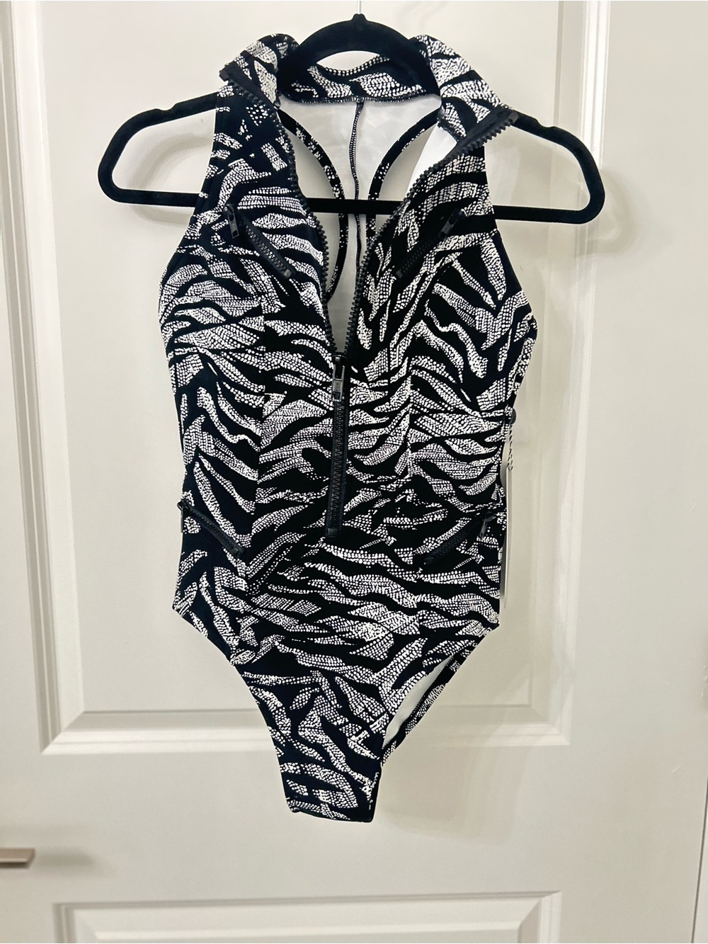 NWT Magicsuit Black and White Zebra One-Piece Swimsuit